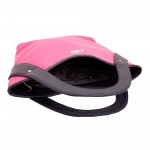 Beau Design Stylish Fuchsia Color Imported PU Leather Casual Handbag With Double Handle For Women's/Ladies/Girls